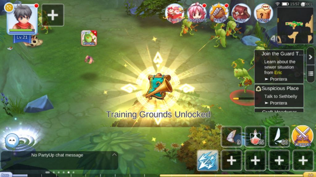ragnarok mobile unlock training grounds