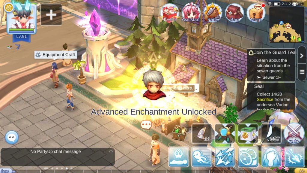 ragnarok mobile unlock advanced enchantment