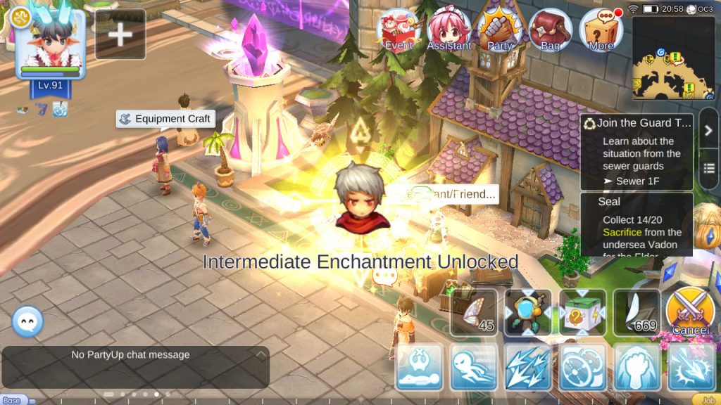 ragnarok mobile unlock intermediate enchantment